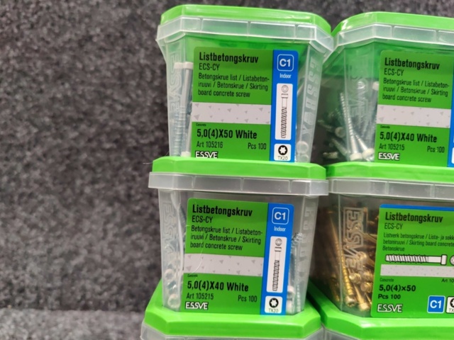 1519016-6 12 pcs. Packages of strip concrete screws, Essve