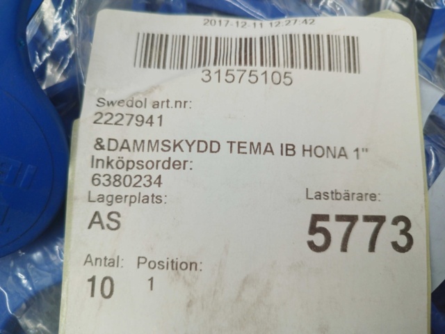 1518603-3 Dust cover - TEMA, for pipe couplings and connections