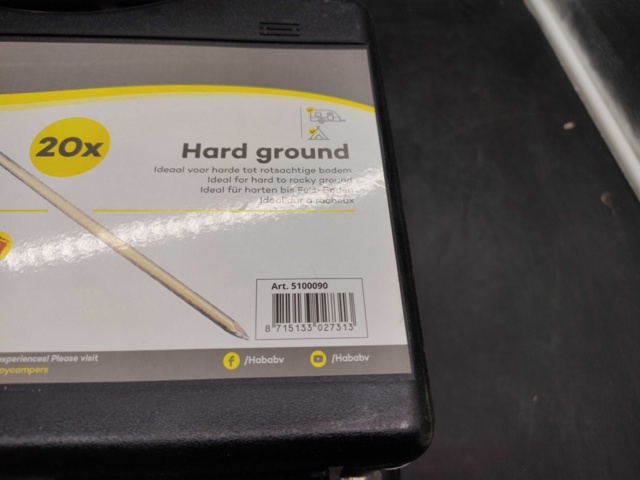 1508538-4 Tältpinnar 20-pack, 4 st - HABA, 250 mm