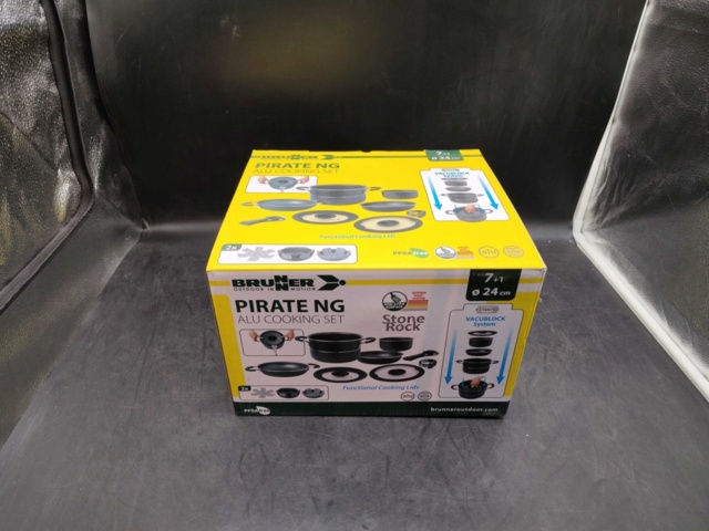 1508559-2 Kastrullset, Brunner Pirate NG, VacuBlock, induktion